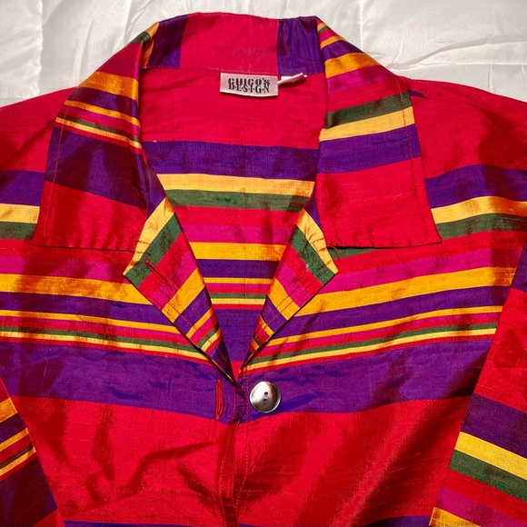 Chico's Multicolor Silk Jacket - Picture 4 of 8